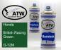 Preview: Honda, British Racing Green, G-72M: 400ml Sprühdose + 400ml Klarlack - Set, von ATW Autoteile West.